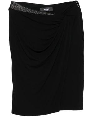 Versace Stretch Viscose Skirt - Black