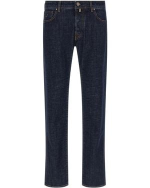 Jacob Cohen Cotton Elastane Trousers - Blue