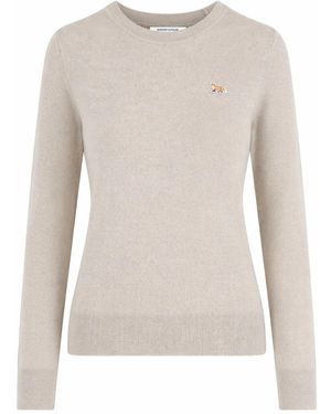 Maison Kitsuné Maison Kitsuné Maglia "Baby Fox" - Natural