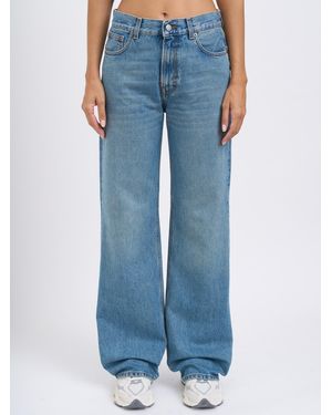 Haikure Korea Lagoon Wash Trousers - Blue