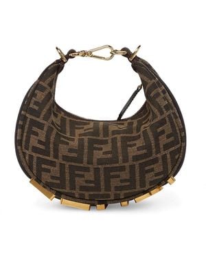 Fendi Mini Tote Bag Graphy - Brown