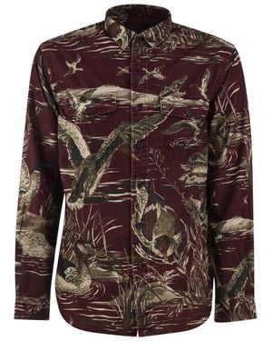 Polo Ralph Lauren Cotton Shirt With Duck Print - Brown