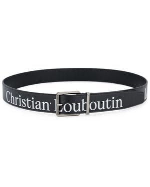Christian Louboutin The Maxi Belt Leather Belt - White
