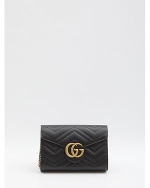 Gucci Gg Marmont Clutch - White