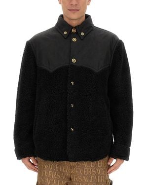 Versace Silhouette Baroque Jacket - Black