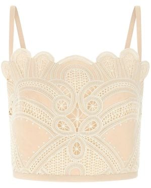 Elie Saab Macramé Bralette - Natural
