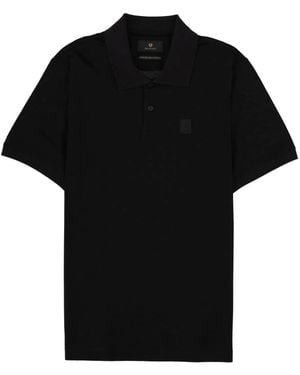 Belstaff Polo "Steel" Con Patch Logo - Black