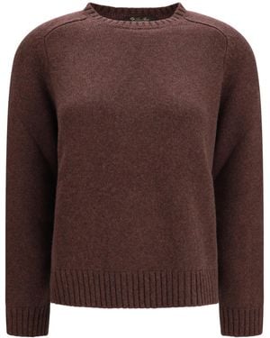 Loro Piana Parksville Cashmere Crewneck Sweater - Brown