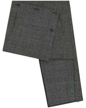 Courreges Courregès Asymmetric Panelled Mini Skirt - Grey