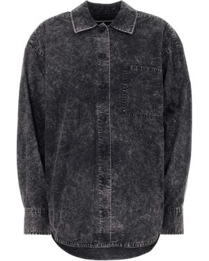 T By Alexander Wang Cotton Oversize Shirt - Grey