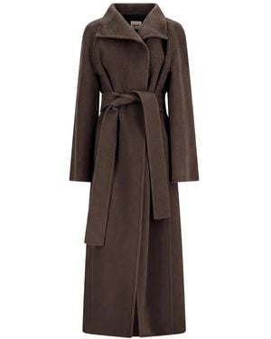 KHAITE Romare Wool Coat - Brown