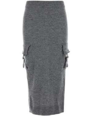 Blumarine Knit Skirt - Grey