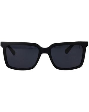 Calvin Klein Matte Injected Sunglasses - Blue
