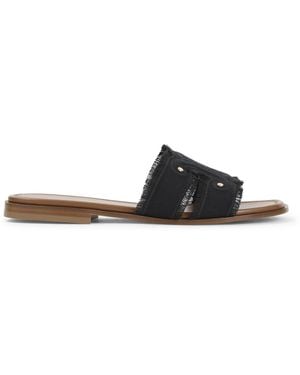 Celine Fringed Triomphe Mule 15 - Black
