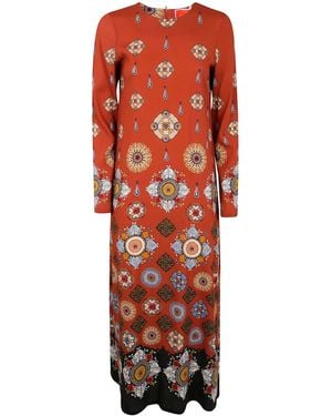 La DoubleJ Long Sleeve "Swing" Dress - Red