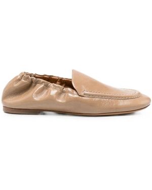 Odissi Juno Leather Loafers - Natural
