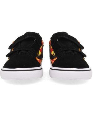 Vans Td Comfycush Old Skool V (Flame Camo) Blk/True Wht - Black