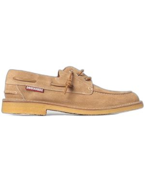 DSquared² Calf Leather Boat Shoes - Multicolor