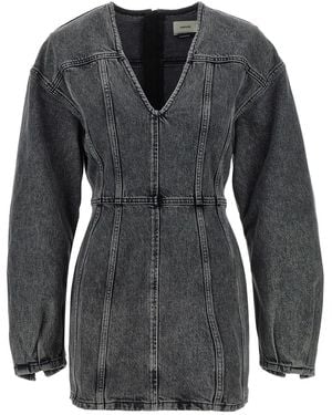 Haikure Denim Dress - Black