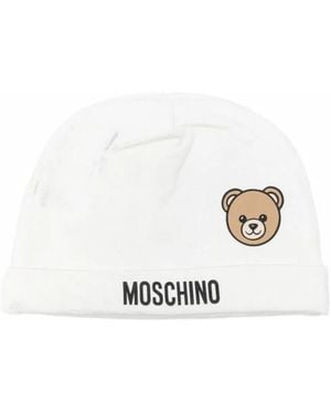 Moschino "Bear" Logo Hat - White