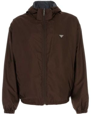 Prada Re-Nylon Reversibile Jacket - Brown