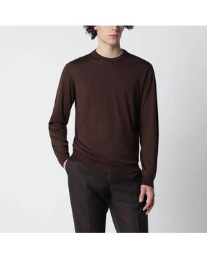 Drumohr Chocolate Wool Jumper - Black