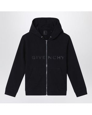 Givenchy Zip Hoodie With Logo - Blue