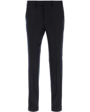 PT Torino Midnight Stretch Wool Pant - Blue