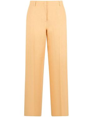 Weekend by Maxmara Straight Linen Trousers - Natural