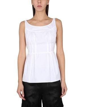 Aspesi Cotton Fil A Fil Top - White