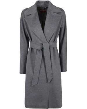 Max Mara "Mst Dravenna" Iconi Classic Coat - Gray