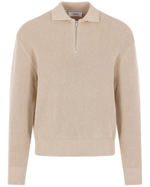 Lardini Ribbed Jumper - White