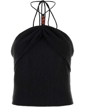 Magda Butrym Re26 Top 01 Beach - Black
