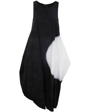 Maria Calderara Sessantre Volte No Puppet Long Dress - Black