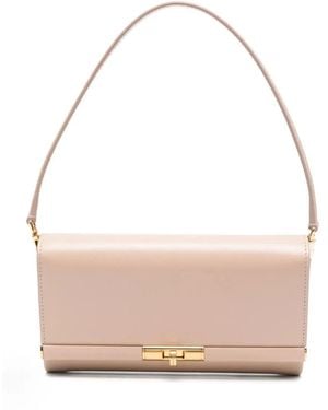 Dolce & Gabbana Dolce & Gabbana Powder Leather Marlene Clutch - Pink