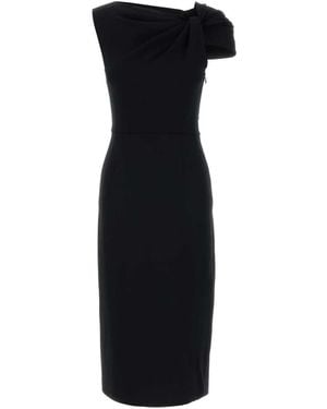Givenchy Midi Draped Dress - Black