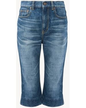 Chloé High-Rise Capri Jeans - Blue
