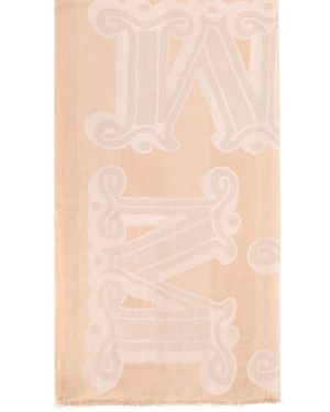 Max Mara Linen Blend Stole - Natural