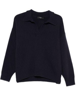 Weekend by Maxmara Max Mara Weekend Cotton Sweater - Blue