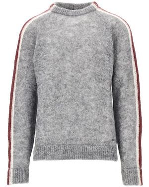 DSquared² Mohair-Blend Crewneck Sweater - Gray