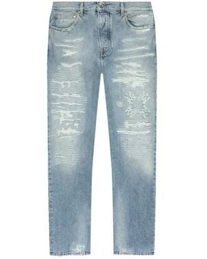 Amiri Ma Quad Repaired Straight Jean - Blue