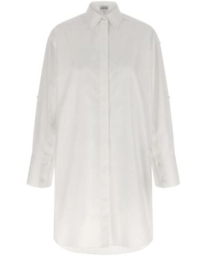 Loewe Chemisier Dress - White