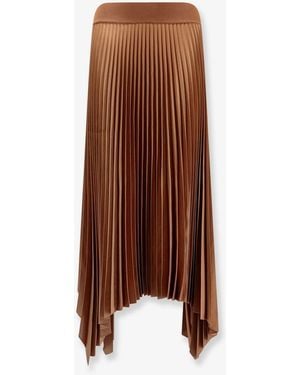 JOSEPH Pleated Skirt - Brown