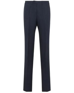 Canali Linen Pants - Blue