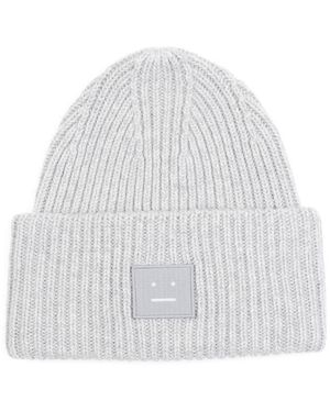 Acne Studios Pansy N Face Beanie - White