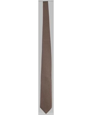 Tom Ford Tie Jacquard Silk Ties & Bow - White