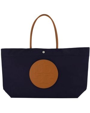 Tory Burch Ella Twist Shopper Bag - Blue