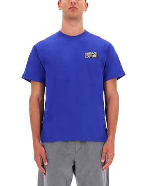 Versace Jeans Couture Small Square Logo Tshirt - Blue