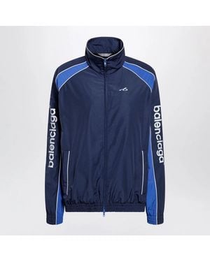 Balenciaga Techwear Zip-Up Jacket - Blue