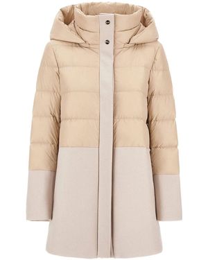Herno Piumino A-Shape Con Pannelli - Natural